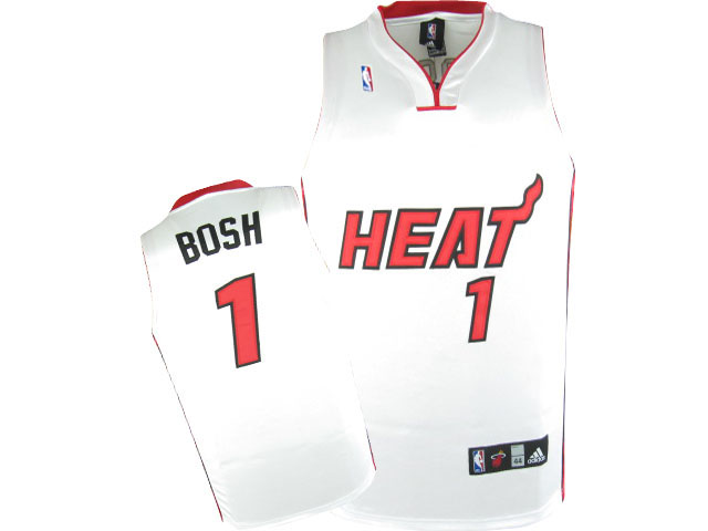 Best Quality NBA Miami Heat Chris Bosh Swingman Home Adidas Jerseys Cotton